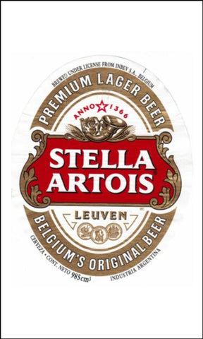 Beer, Lager Label Edible Icing Topper 07 Stella Artois