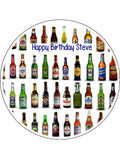 Beer 01 Edible Icing Cake Topper or Ribbon