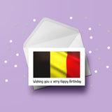 Belgium Flag Card