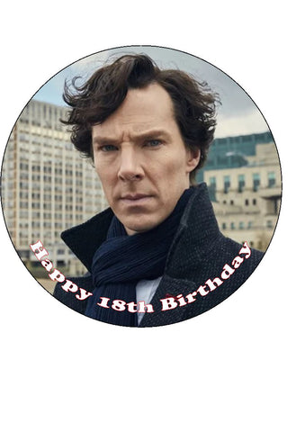 Sherlock Edible Icing Cake Topper 01