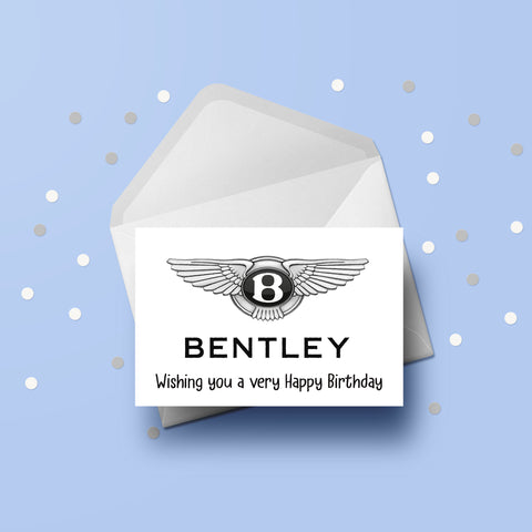 Bentley Logo Birthday Card