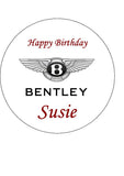 Bentley Logo Edible Icing Cake Topper or Ribbon