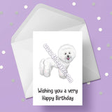 Bichon Frise Birthday Card