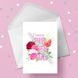 Birthday Card 04 - Flowers