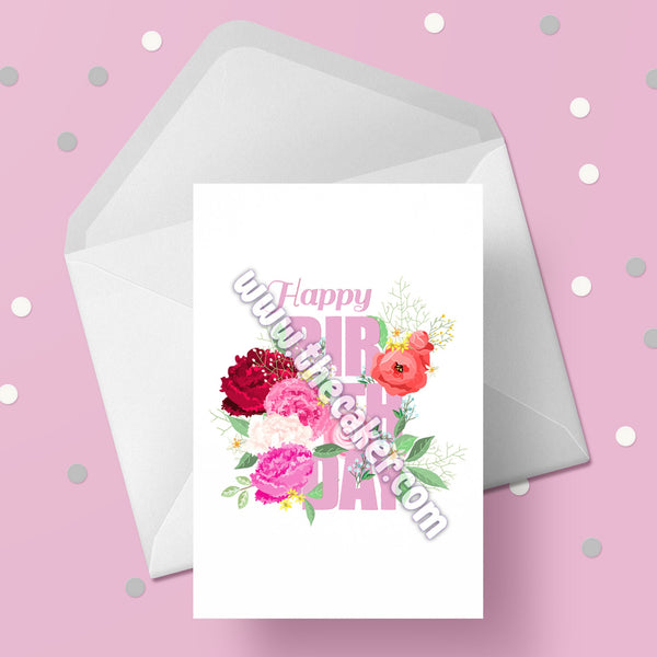 Birthday Card 04 - Flowers