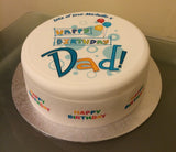 Dad Edible Icing Cake Topper or Ribbon 02