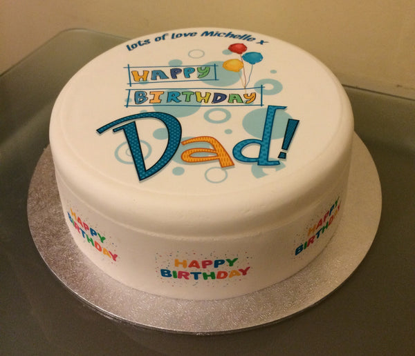 Dad Edible Icing Cake Topper 02