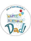 Dad Edible Icing Cake Topper 02