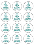 Rude Adult Edible Icing Cake Topper