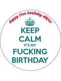 Rude Adult Edible Icing Cake Topper