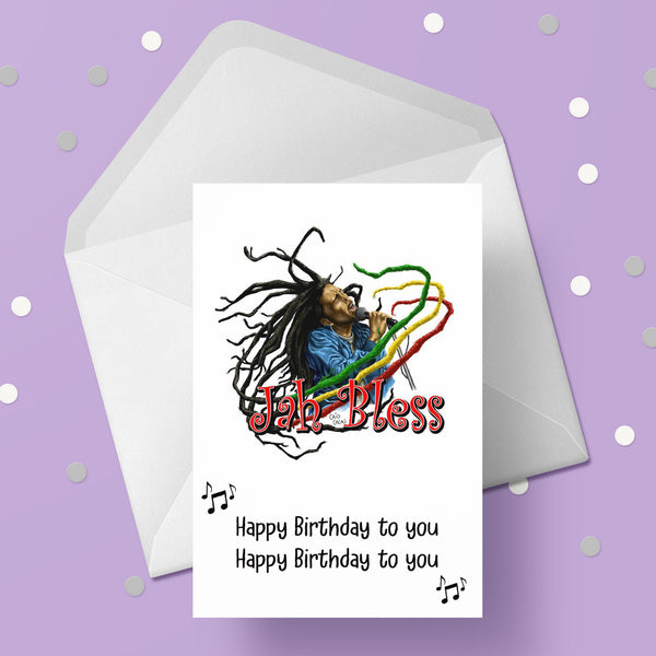Bob Marley 02 Birthday Card