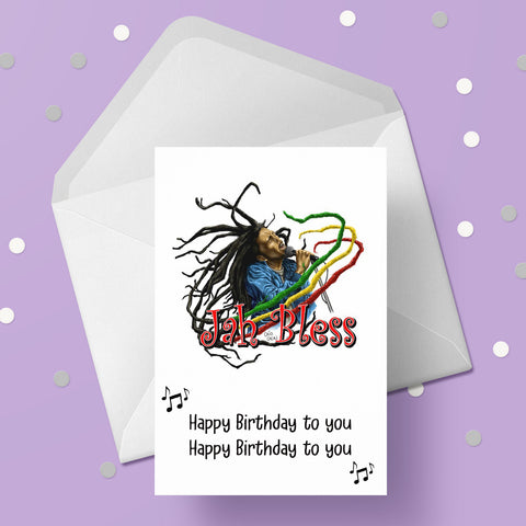 Bob Marley 02 Birthday Card
