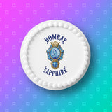 Bombay Sapphire Gin Logo Edible Icing Cake Topper