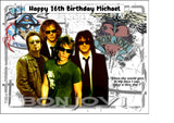 Bon Jovi 01 Edible Icing Cake Topper or Ribbon