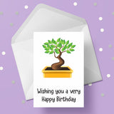Bonsai Tree Birthday Card