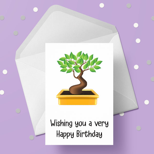 Bonsai Tree Birthday Card