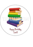 Books Edible Icing Cake Topper or Ribbon or Ribbon