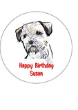 Border Terrier 03 Edible Icing Cake Topper