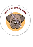 Border Terrier Edible Icing Cake Topper 02