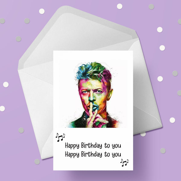 David Bowie 03 Birthday Card