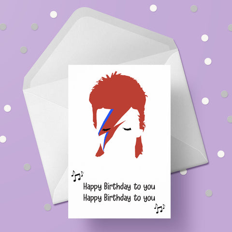 David Bowie 02 Birthday Card