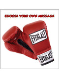 Red Boxing Gloves Edible Icing Cake Topper 01