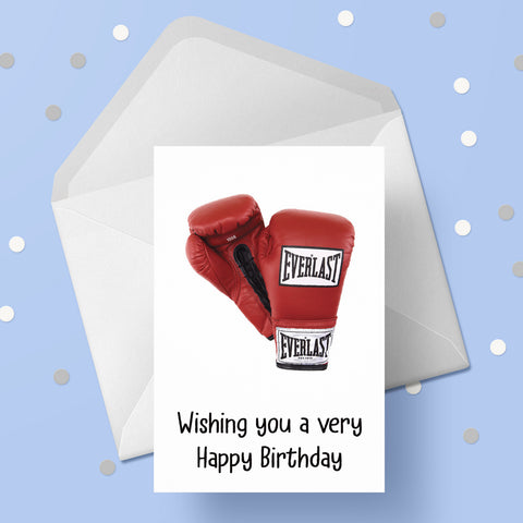 Boxing / Red Boxing Gloves Card 01