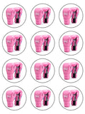 Pink Boxing Gloves Edible Icing Cake Topper 02