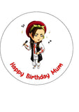 Boy George 03 Edible Icing Cake Topper or Ribbon