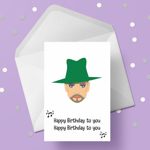 Boy George 02 Birthday Card