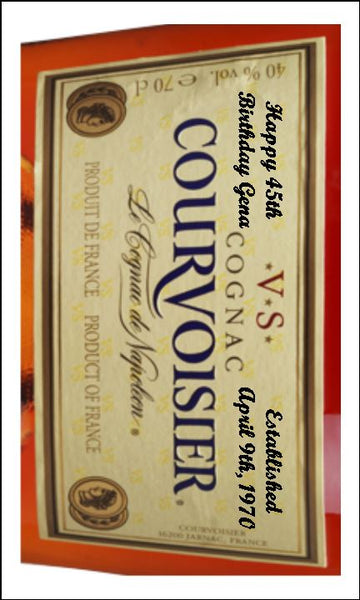 Courvoisier Label Edible Icing Topper