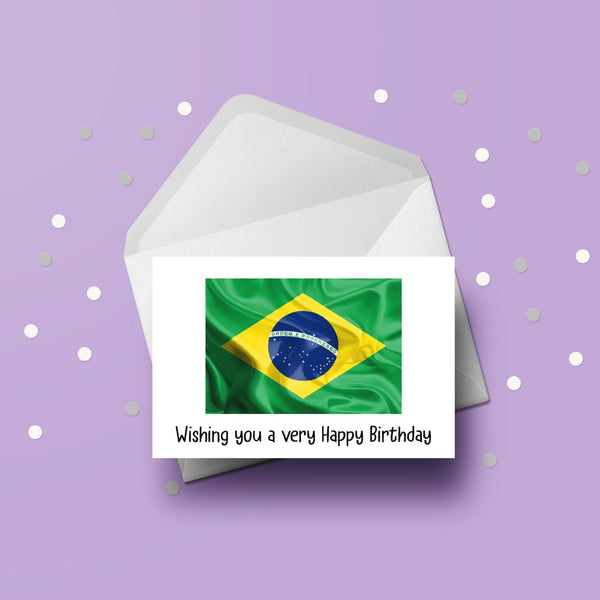 Brazil / Brazilian Flag Card