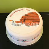 Bricklayer Edible Icing Cake Topper