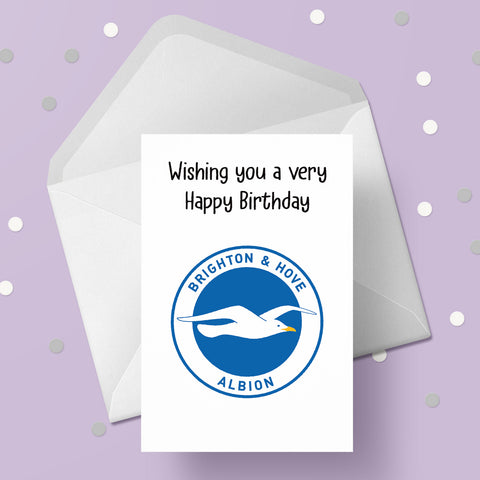 Any Football Badge Birthday Card