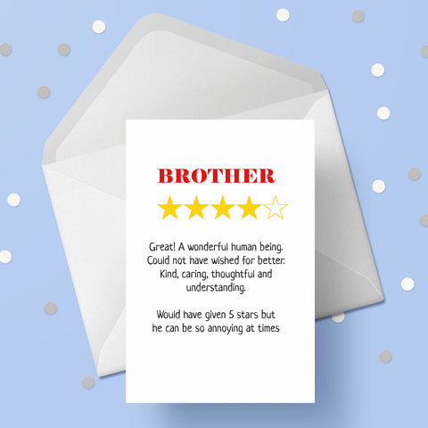 Birthday Card for Brother 02 - Funny Review