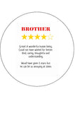 Brother Edible Icing Cake Topper or Ribbon 02 - Funny Review