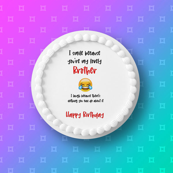 Brother Edible Icing Cake Topper 12