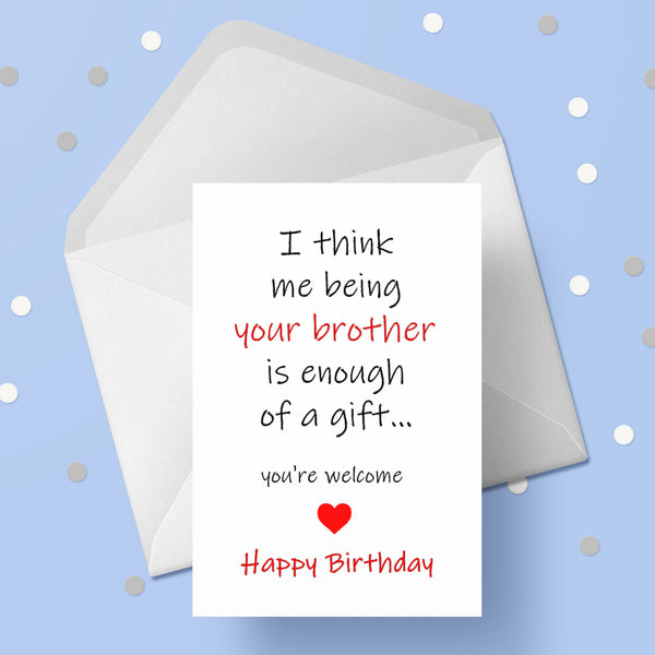 Brother Birthday Card 16