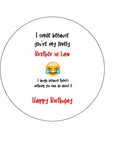 Brother in Law Edible Icing Cake Topper 03