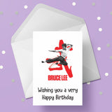 Bruce Lee 03 Birthday Card