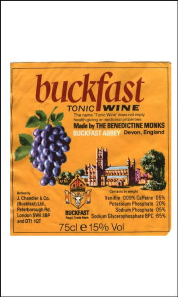 Buckfast Tonic Wine Label Edible Icing Topper