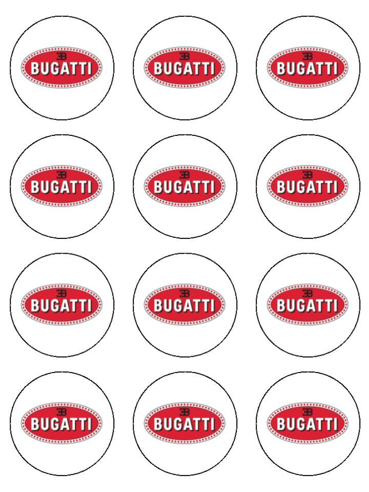 Bugatti Logo Edible Icing Cake Topper or Ribbon – the caker online