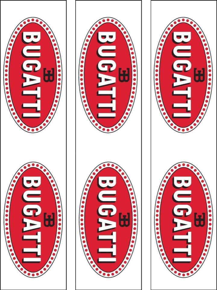 Bugatti Logo Edible Icing Cake Topper or Ribbon – the caker online
