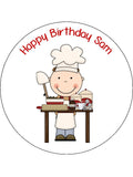 Chef Edible Icing Cake Topper 01