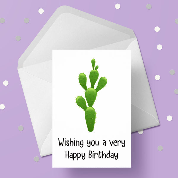 Cactus Plant Birthday Card