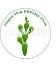 Cactus plant Edible Icing Cake Topper