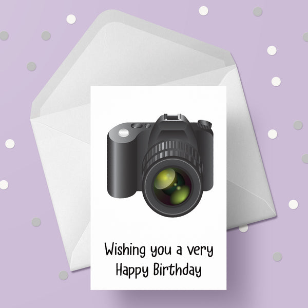 Camera, Photography Birthday Card
