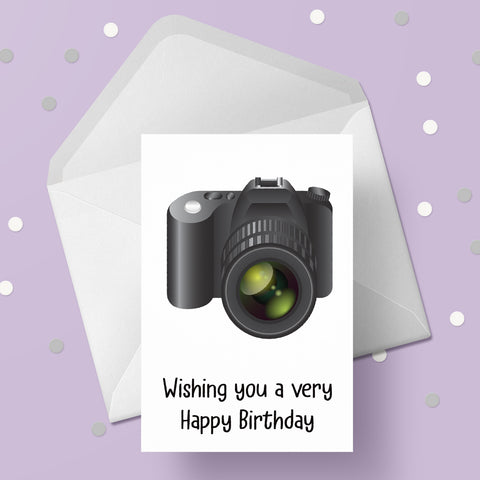 Camera, Photography Birthday Card