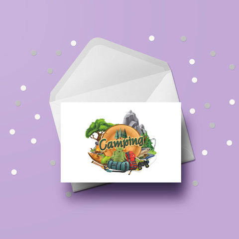 Camping Birthday Card 02