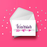 Breast Cancer Card 10 Warrior